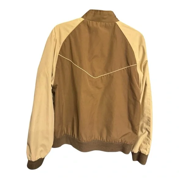 Vintage 1980s Reversible Jacket Men’s Large Cream Brown